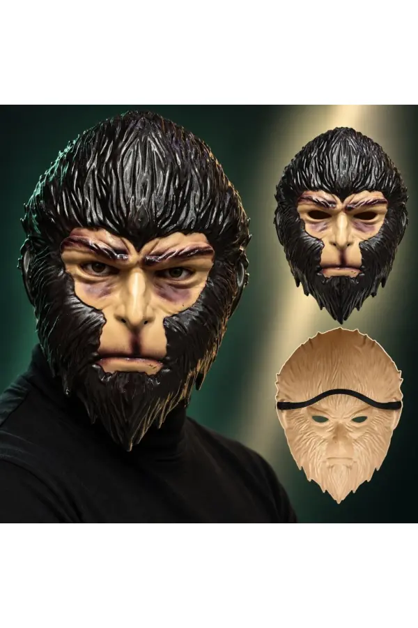 Maymun Kral Wukong Plastik Yüz Maskesi Maymun Kral Wukong Plastik Yüz Maskesi