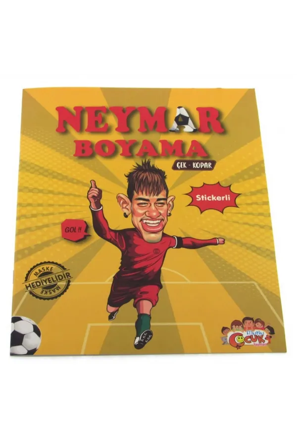 Neymar Çıkartmalı Maskeli Boyama Kitabı Neymar Çıkartmalı Maskeli Boyama Kitabı