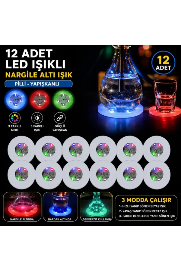 Nargile Altı Işık 12’li Set Nargile Altı Işık 12’li Set