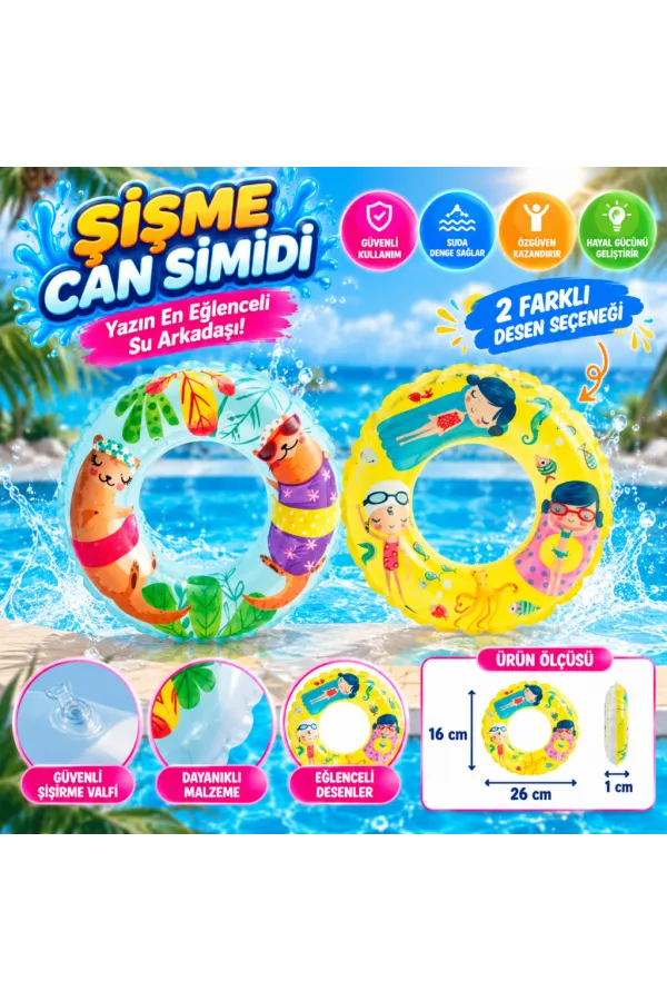 IS59242 Şeffaf Baskılı Simit 61 cm