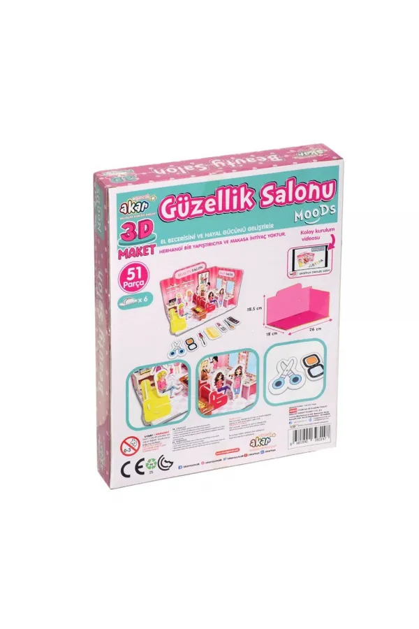 Güzellik Salonu Maket 3 Boyutlu Puzzle Güzellik Salonu Maket 3 Boyutlu Puzzle