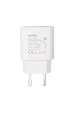 Weko Wk-27878 Note10 Beyaz 25 Watt Şarj Başlık Adaptörü + Type-c To Type-c Kablo