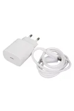 Weko Wk-27878 Note10 Beyaz 25 Watt Şarj Başlık Adaptörü + Type-c To Type-c Kablo