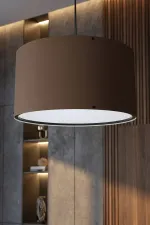 Kahverengi Kumaş Başlıklı Sarkıt Avize 35 Cm Kahverengi Kumaş Başlıklı Sarkıt Avize 35 Cm