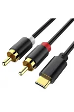 Powermaster Pm-29963 2xrca To Type-c 2 Metre Kablo