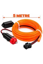 Powermaster 5 Metre Oranj Araç İçi Neon İp Aydınlatma Powermaster 5 Metre Oranj Araç İçi Neon İp Aydınlatma