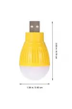 Powermaster Pm-34389 Usb Beyaz Gece Lambası Mini Ampul Aydınlatma