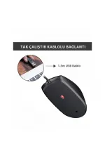 Philips Spk7247b/38 2000 Serisi 1200 Dpı Usb Optik Kablolu Mouse