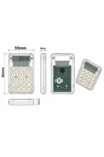 Powermaster Pm-25414 Pembe Mini Hesap Makinesi