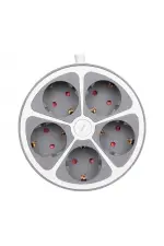 Vea Ve-g605y 5'li Anahtarlı 1.5 Metre Grup Priz Vea Ve-g605y 5'li Anahtarlı 1.5 Metre Grup Priz