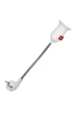 Ledx Dy-112 Prizden E27 Duya Dönüştürücü 26cm Spiralli Anahtarlı Duy Ledx Dy-112 Prizden E27 Duya Dönüştürücü 26cm Spiralli Anahtarlı Duy