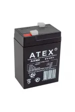 Atex 6 Volt 4 Ah Işıldak Aküsü (70*48*101 Mm) Atex 6 Volt 4 Ah Işıldak Aküsü (70*48*101 Mm)