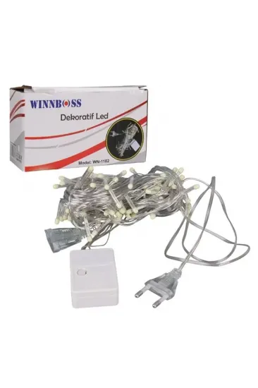 Winnboss Wn-1182 Beyaz Renk 10 Metre Dekoratif Led Yılbaşı Işığı 5 Watt Ac220v