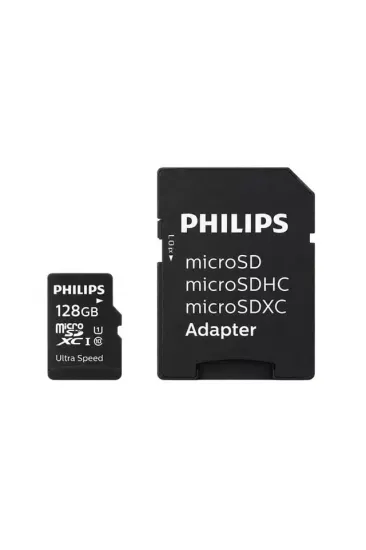 Philips Fm12mp45b/00 128gb Class10 Uhs-ı U1 Tf Adaptörlü Micro Sdxc Hafıza Kartı Philips Fm12mp45b/00 128gb Class10 Uhs-ı U1 Tf Adaptörlü Micro Sdxc Hafıza Kartı