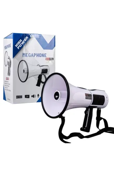 No-tel 106u Bluetooth-usb-siren-ses Kayıt Özellikli Dahili Bataryalı 100 Watt Büyük Boy Megafon