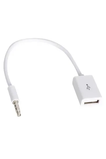 Powermaster Usb Dişi To Aux Stereo 3 Boğumlu Kablo Powermaster Usb Dişi To Aux Stereo 3 Boğumlu Kablo
