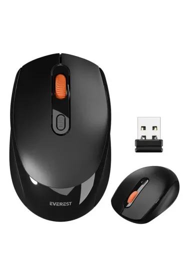 Everest Smw-87 Usb Siyah 2.4ghz 1600dpı Kablosuz Mouse Everest Smw-87 Usb Siyah 2.4ghz 1600dpı Kablosuz Mouse