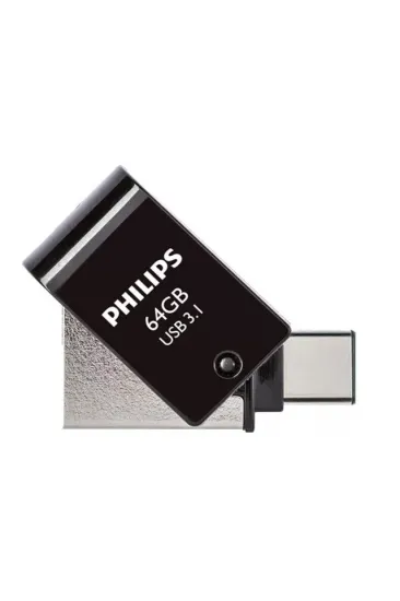 Philips Fm12dc152b/00 128gb 2 In 1 Type-c/usb 3.1 Siyah Gri Usb Flash Bellek Philips Fm12dc152b/00 128gb 2 In 1 Type-c/usb 3.1 Siyah Gri Usb Flash Bellek