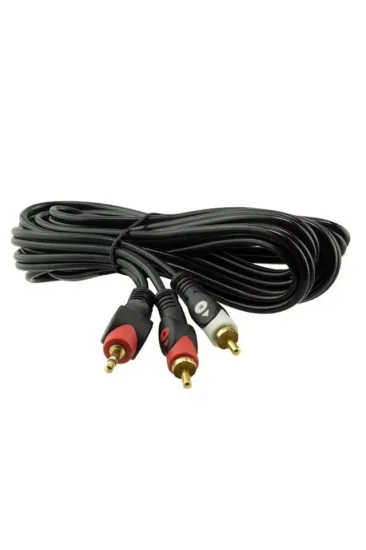 Powermaster Pm-648 2 Rca Erkek + 3.5 Mm Stereo Erkek 3 Metre Kablo Powermaster Pm-648 2 Rca Erkek + 3.5 Mm Stereo Erkek 3 Metre Kablo