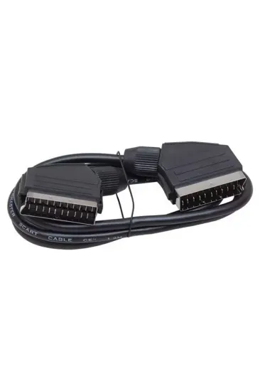 Powermaster Pm-2912 Standart 1.2 Metre 7 Mm Tırnaklı Scart Scart Kablo