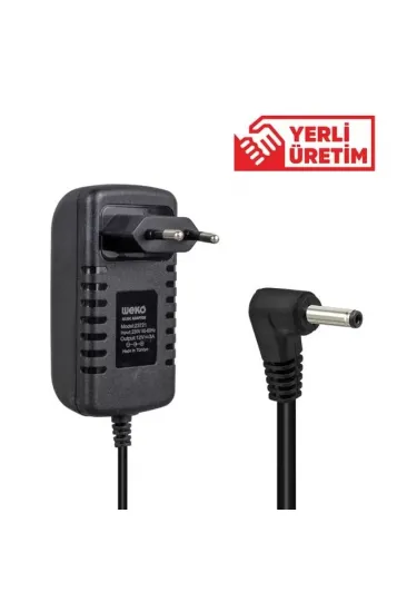 Weko 12 Volt - 3 Amper 3.5*1.35 Uçlu Yerli Üretim Yazar Kasa Pos Adaptörü Weko 12 Volt - 3 Amper 3.5*1.35 Uçlu Yerli Üretim Yazar Kasa Pos Adaptörü