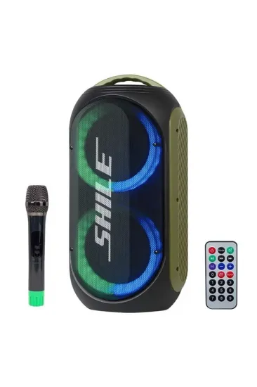 Shile Sl-2019a El Mikrofonlu-kumandalı Usb/sd/bt Işıklı Taşınabilir Şarjlı Seyyar Anfi Shile Sl-2019a El Mikrofonlu-kumandalı Usb/sd/bt Işıklı Taşınabilir Şarjlı Seyyar Anfi