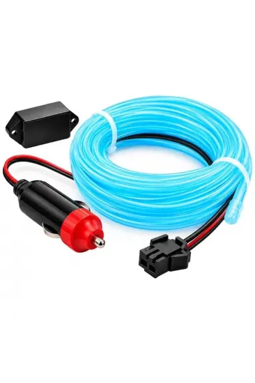 Powermaster 5 Metre 5 Volt Usb Adaptörlü Neon Buz Mavi İp Aydınlatma Pm-6080 Powermaster 5 Metre 5 Volt Usb Adaptörlü Neon Buz Mavi İp Aydınlatma Pm-6080