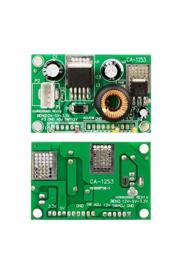 Weko Ca-1253 Power Supply Kablolu Kademeli Modül Dc 12 Volt To 5 Volt To 3.3 Volt 3 Amper Dönüştürücü Weko Ca-1253 Power Supply Kablolu Kademeli Modül Dc 12 Volt To 5 Volt To 3.3 Volt 3 Amper Dönüştürücü