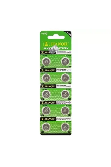 Tianqui Ag10 Lr1130 389 Alkalin 10'lu Pil Tianqui Ag10 Lr1130 389 Alkalin 10'lu Pil