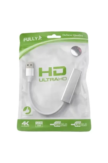 Fully H-608em Usb 3.0 To Rj45 Gigabit Ethernet Adaptör Çevirici Alüminyum Gövde Fully H-608em Usb 3.0 To Rj45 Gigabit Ethernet Adaptör Çevirici Alüminyum Gövde