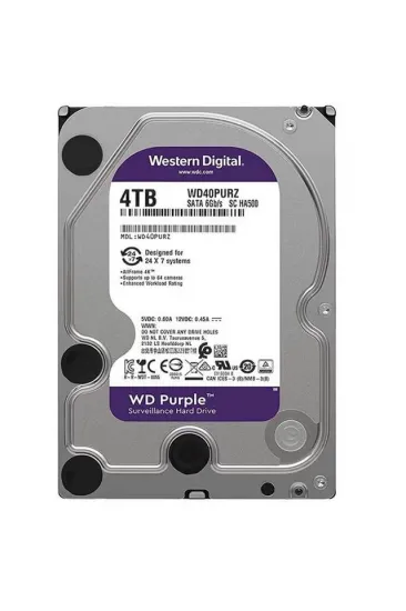 Western Digital Purple Wd40purz 4 Tb Sata 6gb/s 7/24 Güvenlik Harddisk Western Digital Purple Wd40purz 4 Tb Sata 6gb/s 7/24 Güvenlik Harddisk