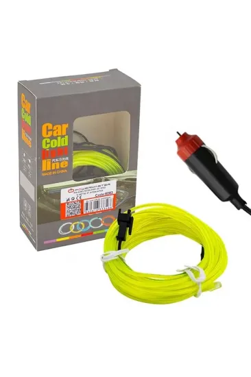 Powermaster 5 Metre 5 Volt Usb Adaptörlü Neon Parlak (florasan) Yeşil İp Aydınlatma Pm-6083