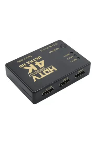 Fully G-538n 4k Ultra Hd Destekli 3 Port Uzaktan Kumandalı Hdmı Switch Çoğaltıcı