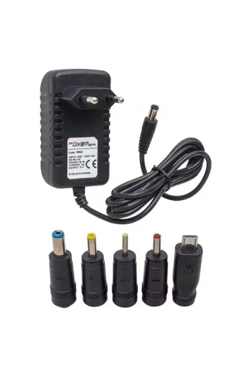 Powermaster Pm-7850 9 Volt - 2 Amper 5 Uçlu Universal Tablet Pc Adaptörü Powermaster Pm-7850 9 Volt - 2 Amper 5 Uçlu Universal Tablet Pc Adaptörü