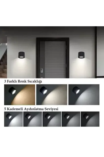 Ledx Al-sk-bd80a Çift Yönlü Kumandalı Duvar Aplik Çalışma Lambası 3000k-4000k-6500k Ledx Al-sk-bd80a Çift Yönlü Kumandalı Duvar Aplik Çalışma Lambası 3000k-4000k-6500k