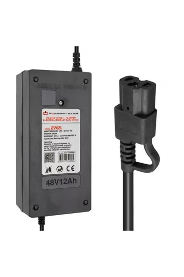 Powermaster Pm-2765 48 Volt - 12 Amper Elektrikli Bisiklet Şarj Cihazı Powermaster Pm-2765 48 Volt - 12 Amper Elektrikli Bisiklet Şarj Cihazı