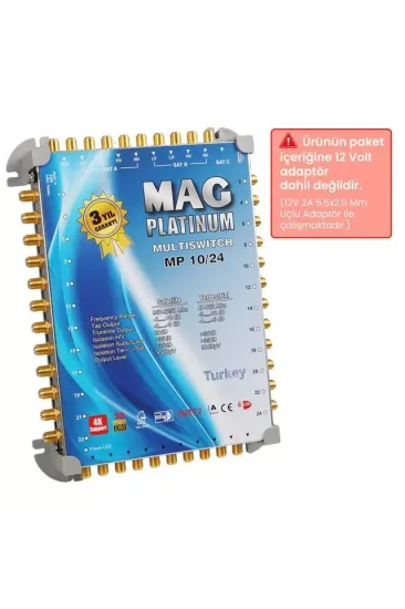 10*24 Sonlu/kaskatlı Swıtchlı Uydu Santrali Mag Platınum