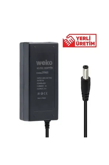 Weko 21 Volt 2 Amper Yerli Üretim Masaüsütü 5.5*2.5 Uçlu Şarjlı Matkap Adaptörü Weko 21 Volt 2 Amper Yerli Üretim Masaüsütü 5.5*2.5 Uçlu Şarjlı Matkap Adaptörü
