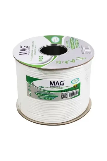 Mag Rg59 Fa Mini Dual Bitişik Kablo 100 Metre Mag Rg59 Fa Mini Dual Bitişik Kablo 100 Metre