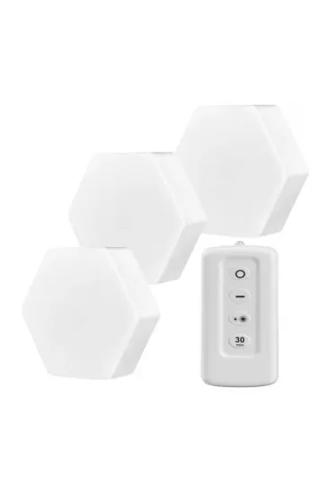 Powermaster Mx-359 Üçlü Altıgen Kumandalı Pilli Dokunmatik Tezgah Altı Led Aydınlatma Powermaster Mx-359 Üçlü Altıgen Kumandalı Pilli Dokunmatik Tezgah Altı Led Aydınlatma