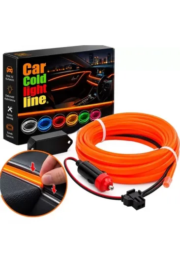 Powermaster 5 Metre 5 Volt Usb Adaptörlü Neon Oranj İp Aydınlatma Pm-6084 Powermaster 5 Metre 5 Volt Usb Adaptörlü Neon Oranj İp Aydınlatma Pm-6084