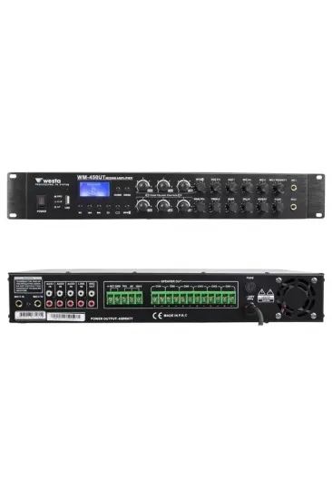 Westa Wm-450ut 450w 6 Bölge Kontrollü Profesyonel Mikser Anfi Bluetooth, Usb Ve Eko Destekli Hat Trafolu Güç Ünitesi Westa Wm-450ut 450w 6 Bölge Kontrollü Profesyonel Mikser Anfi Bluetooth, Usb Ve Eko Destekli Hat Trafolu Güç Ünitesi