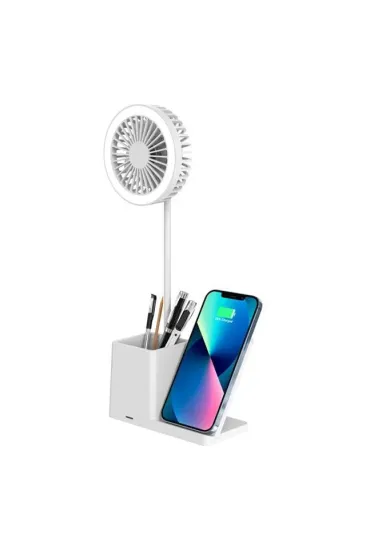 S-link Sl-m9055 10 Watt Kablosuz Şarj İstasyonlu Fanlı Kalemlikli Masa Lambası (beyaz) S-link Sl-m9055 10 Watt Kablosuz Şarj İstasyonlu Fanlı Kalemlikli Masa Lambası (beyaz)