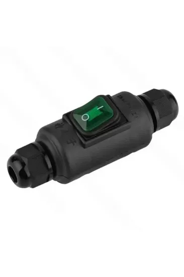 Powermaster Pm-26935 Su Geçirmez Siyah Kablo Switch 4 Pin