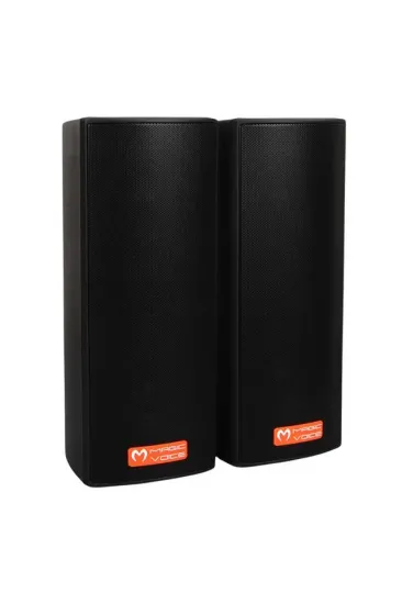 Magicvoice Mv-26 2x7.5 Cm 50 Watt Komütatörlü Hat Trafolu Siyah Sütun Hoparlör (2'li Takım) Magicvoice Mv-26 2x7.5 Cm 50 Watt Komütatörlü Hat Trafolu Siyah Sütun Hoparlör (2'li Takım)
