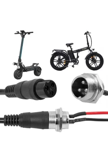 Powermaster 3 Pinli Ginger Elektrikli Bisiklet - Motosiklet - Araç Akü Şarj Konnektörü Powermaster 3 Pinli Ginger Elektrikli Bisiklet - Motosiklet - Araç Akü Şarj Konnektörü