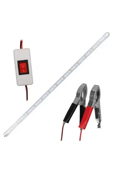 Powermaster Pm-11060 60cm 12v 10w T8 İnce 42 Smd Led 6500k Beyaz Lamba Akü Maşalı Anahtarlı Powermaster Pm-11060 60cm 12v 10w T8 İnce 42 Smd Led 6500k Beyaz Lamba Akü Maşalı Anahtarlı