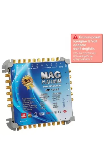 10*12 Sonlu/kaskatlı Swıtchlı Uydu Santrali Mag Platınum