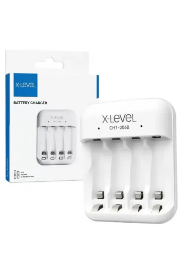 X-level Ch1-206b 4 Yuvalı Usb-c Girişli Akıllı Aa/aaa Ni-mh Hızlı Pil Şarj Cihazı X-level Ch1-206b 4 Yuvalı Usb-c Girişli Akıllı Aa/aaa Ni-mh Hızlı Pil Şarj Cihazı