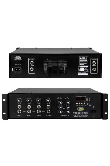 Westsound Tks-2200 2x200 Watt 4 Kanal Stereo Mixer Anfi - Amfi Westsound Tks-2200 2x200 Watt 4 Kanal Stereo Mixer Anfi - Amfi